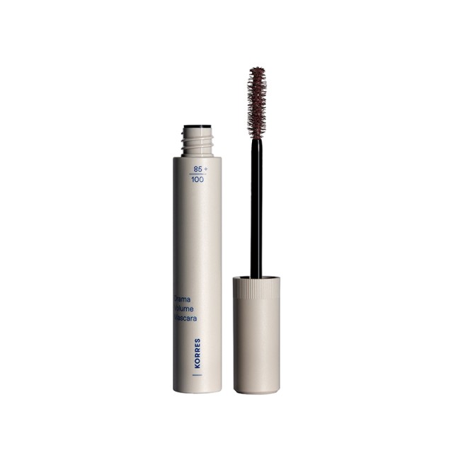 Korres Drama Volume Mascara 02 Plum Brown 13ml (Μάσκαρα για Όγκο & Μήκος- Καφέ Δαμασκηνί Χρώμα)