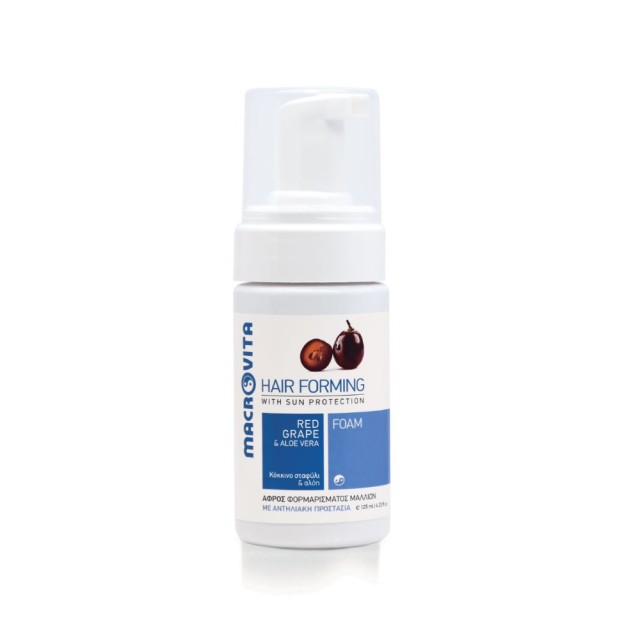 Macrovita Hair Forming Foam 125ml (Αφρός Φορμαρίσματος Μαλλιών με Κόκκινο Σταφύλι & Αλόη)