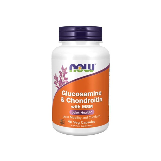 Now Foods Glucosamine & Chondroitin & MSM 90caps (Συμπλήρωμα με Γλυκοζαμίνη, Χονδροϊτίνη MSM)