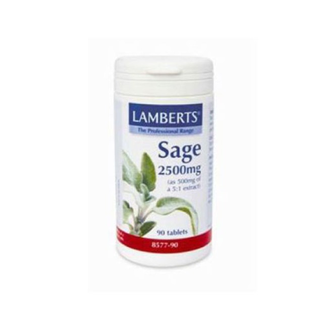 Lamberts Sage 2500mg 90tab (Εκχύλισμα Φασκόμηλου)