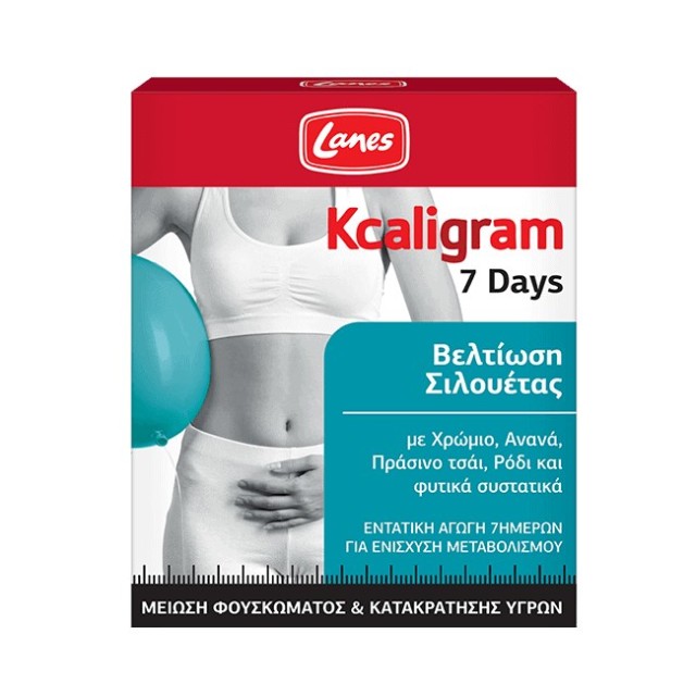 Lanes Kcaligram 7Days 14tabs (Συμπλήρωμα Διατροφής για Χρήση 7 Ημερών για Βελτίωση της Σιλουέτας)