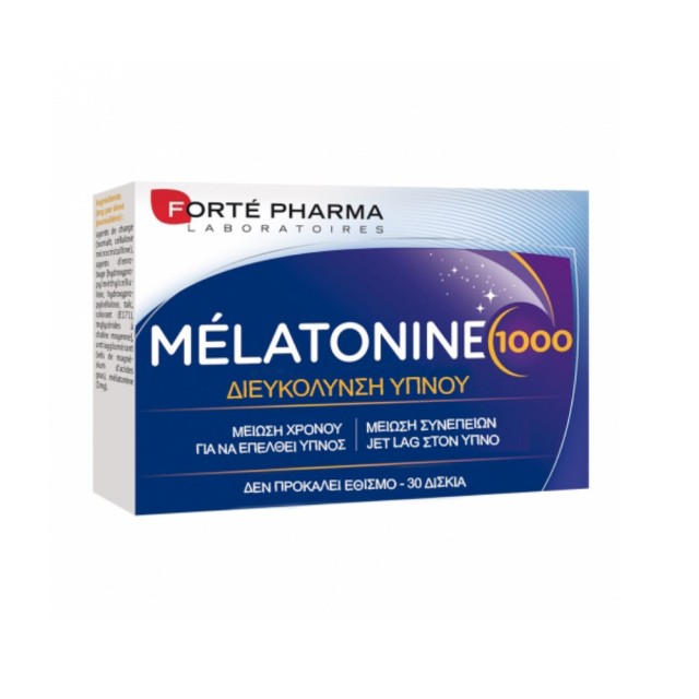 Forte Pharma Melatonine 1mg 30tabs (Συμπλήρωμα Διατροφής με Μελατονίνη για την Αντιμετώπιση της Αϋπνίας)