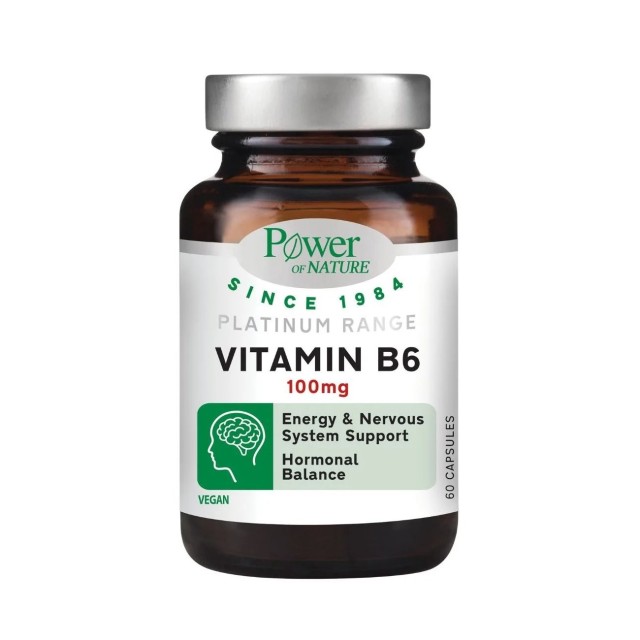 Power Health Platinum Vitamin B6 100mg 60caps (Συμπλήρωμα Διατροφής με Βιταμίνη B6)