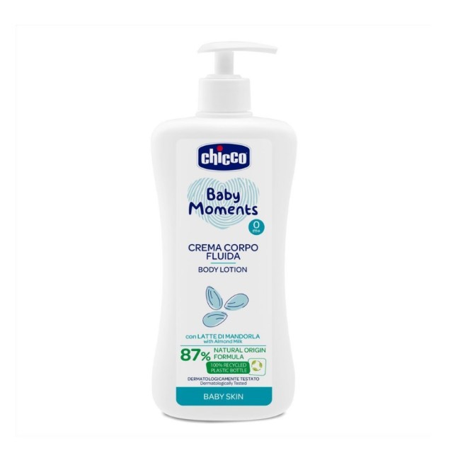 Chicco Baby Moments Body Lotion 500ml (Ενυδατικό Βρεφικό Γαλάκτωμα Σώματος 0μ+)