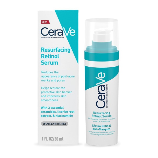 CeraVe Resurfacing Retinol Serum 30ml (Ορός Προσώπου με Ρετινόλη για Επιδερμίδα Μετά από Ακμή)