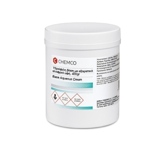 Chemco Base Aqueous Cream 400gr (Υδρόφιλη Βάση)