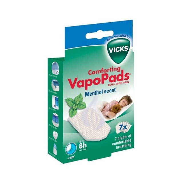 Vicks Vapopads VH7 7pcs (Ανταλλακτικές Ταμπλέτες VH7 με Άρωμα Μέντας 7τεμ)