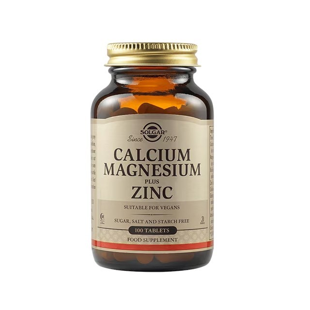 Solgar Calcium Magnesium Plus Zinc 100tabs (Συμπλήρωμα Διατροφής με Μαγνήσιο, Ασβέστιο & Ψευδάργυρο)
