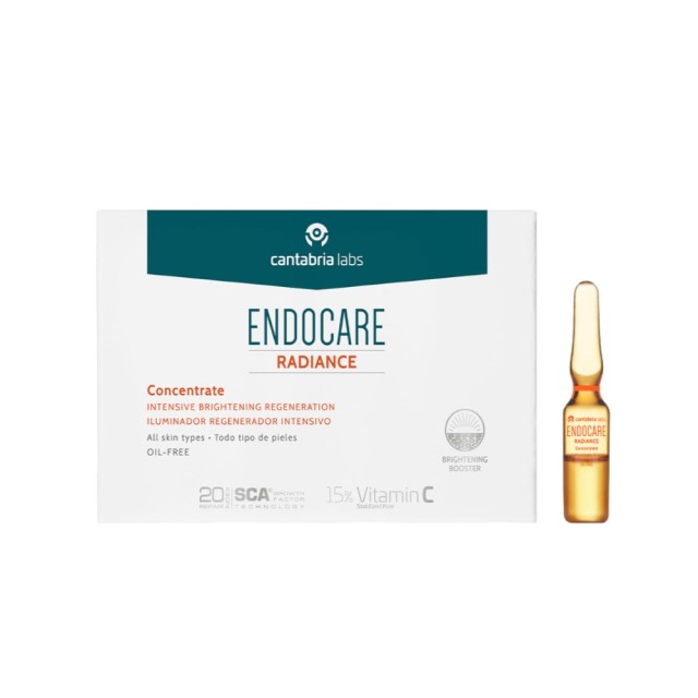 Endocare Radiance Concentrate Ampoules 14x1ml (Εντατική Αγωγή Φωτεινότητας & Λάμψης σε Αμπούλες)