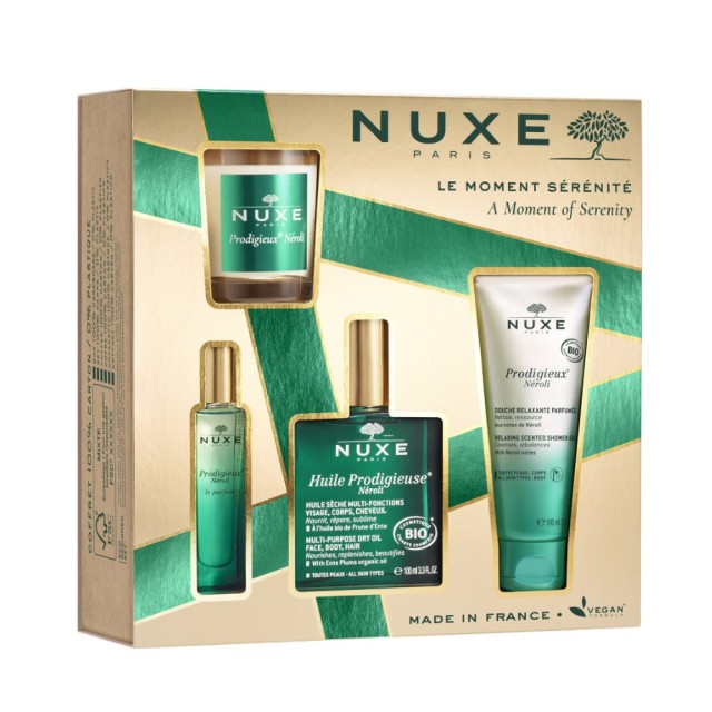 Nuxe Xmas SET Prodigieuse Neroli Multi-Purpose Dry Oil 100ml & Shower Gel 100ml & Le Parfum 15ml & C