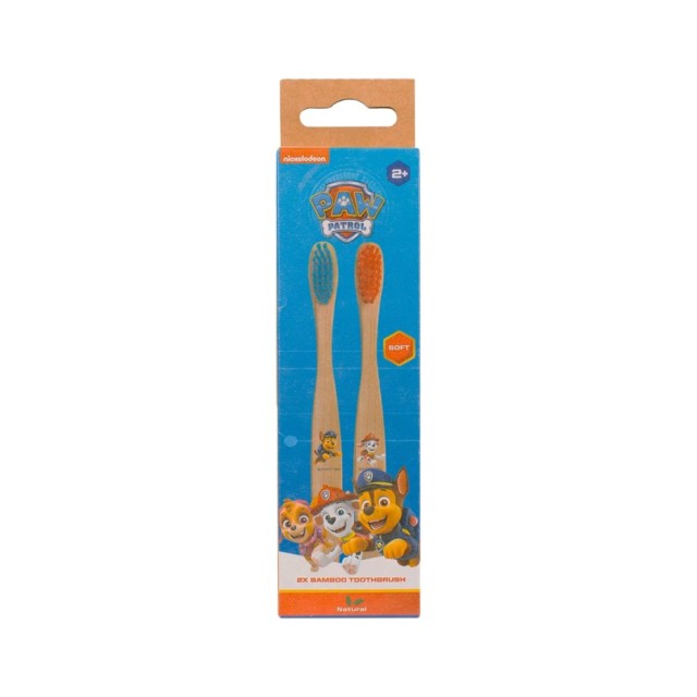 Nickelodeon Paw Patrol Bamboo Kids Toothbrush 2τεμ (Παιδική Οδοντόβουρτσα από Bamboo για 2+ Ετών)