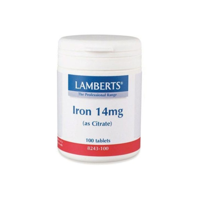 Lamberts Iron 14mg 100 tab