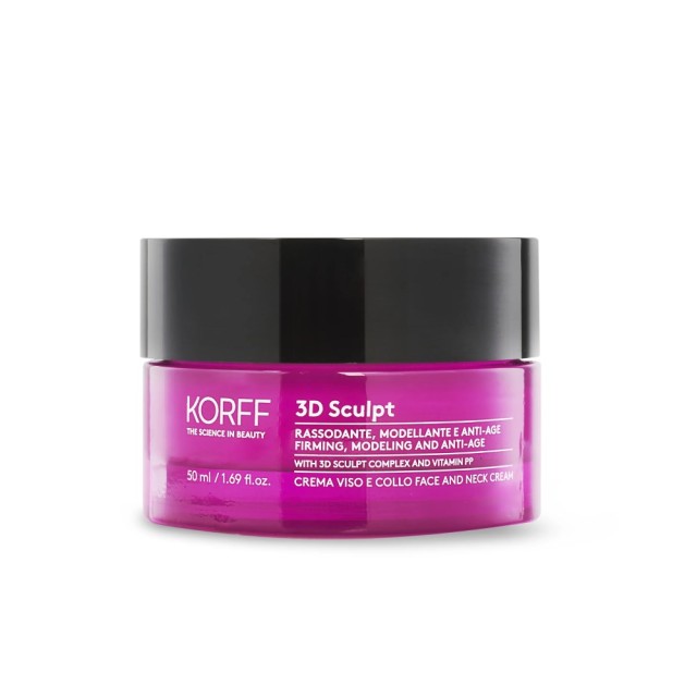 Korff 3D Sculpt Face & Neck Day Cream 50ml (Αντιρυτιδική Κρέμα Ημέρας Προσώπου & Λαιμού)