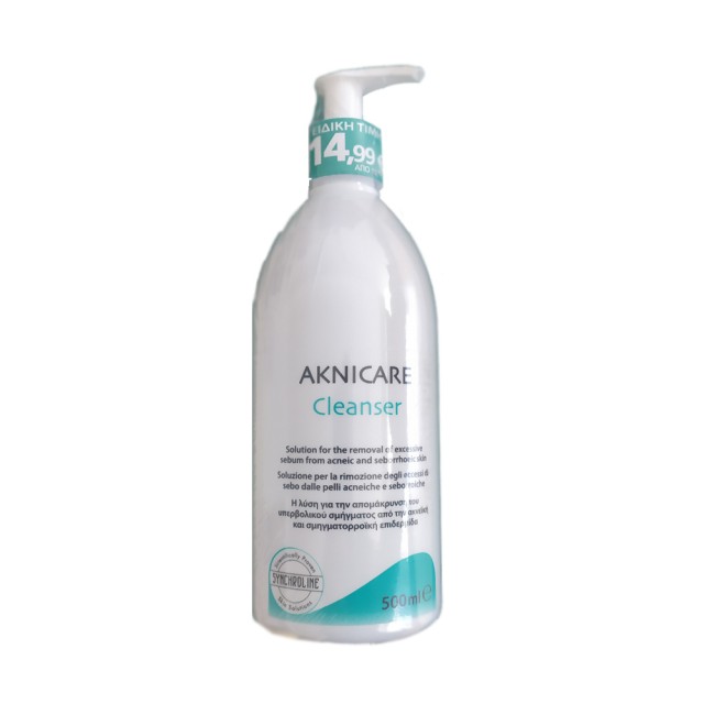 Synchroline Aknicare Cleanser 500ml (Υγρό Καθαριστικό Προσώπου για Λιπαρές Επιδερμίδες)