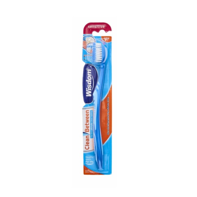 Wisdom Clean Between Sensitive Toothbrush (Οδοντόβουρτσα για Αποτελεσματικό Καθαρισμό Ανάμεσα στα Δόντια)