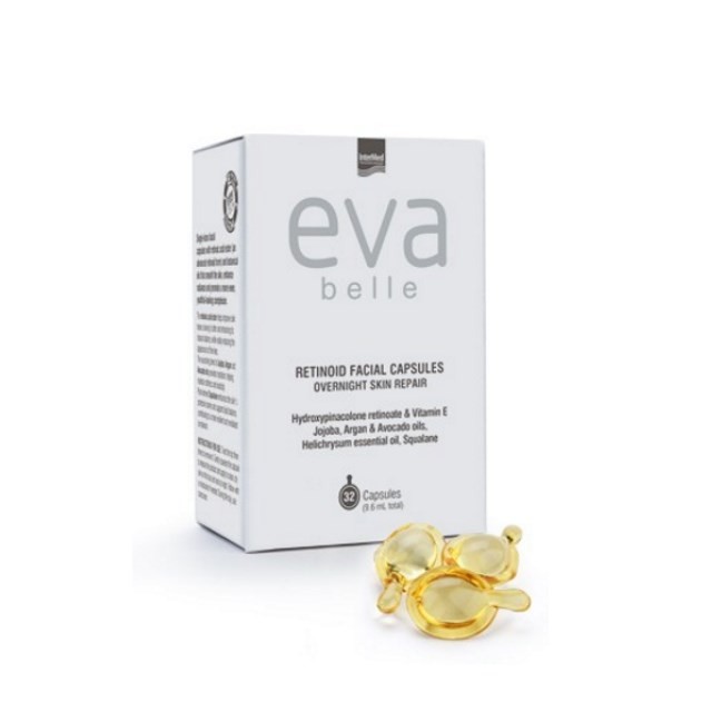 Intermed Eva Belle Retinoid Facial Capsules 32τεμ (Αντιγηραντικές Κάψουλες Ρετινοειδούς Νέας Γενιάς για Λεία & Ανανεωμένη Επιδερμίδα)