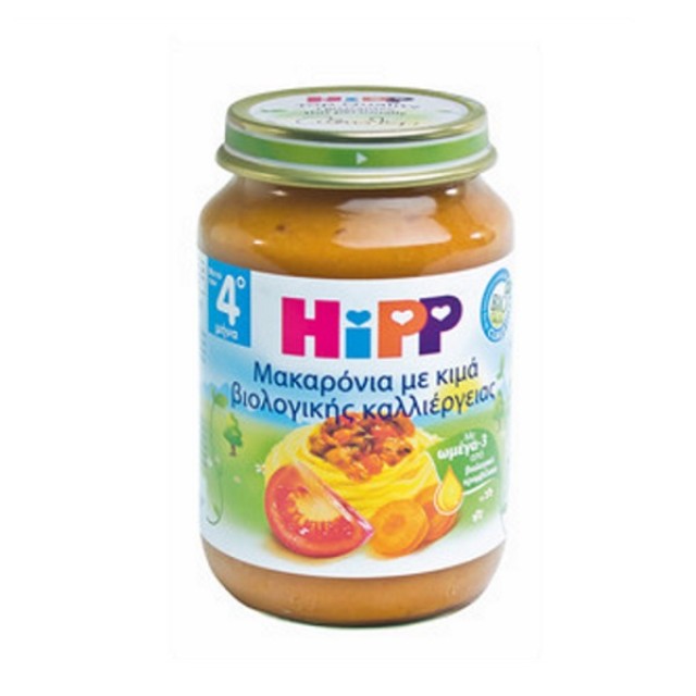 Hipp Βρεφικό Γεύμα Μακαρόνια Κιμά 190gr