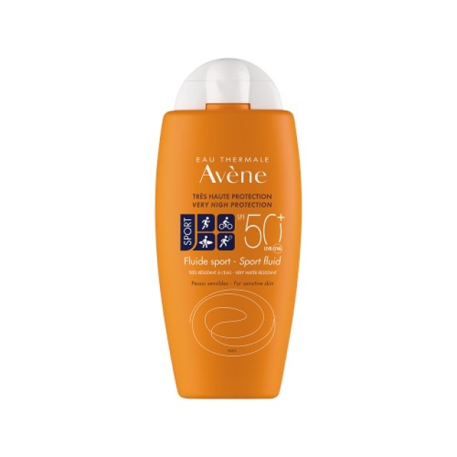 Avene Sun Care Fluid Sport SPF50+ 100ml (Αντηλιακό για Πρόσωπο & Σώμα Ειδικά Σχεδιασμένο για Αθλητές) 