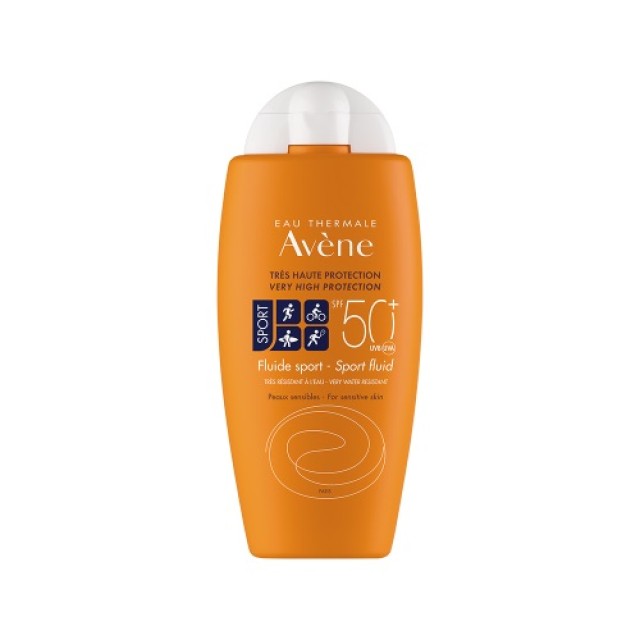 Avene Sun Care Fluid Sport SPF50+ 100ml (Αντηλιακό για Πρόσωπο & Σώμα Ειδικά Σχεδιασμένο για Αθλητές