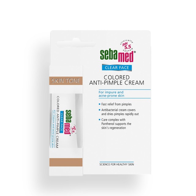 Sebamed Clear Face Colored Anti-Pimple Cream 10ml (Κρέμα με Χρώμα για Σπυράκια)