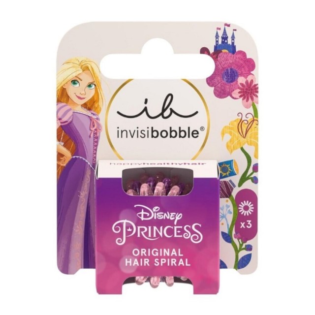 Invisibobble Kids Original Disney Rapunzel 3τεμ (Παιδικά Λαστιχάκια Μαλλιών Rapunzel)