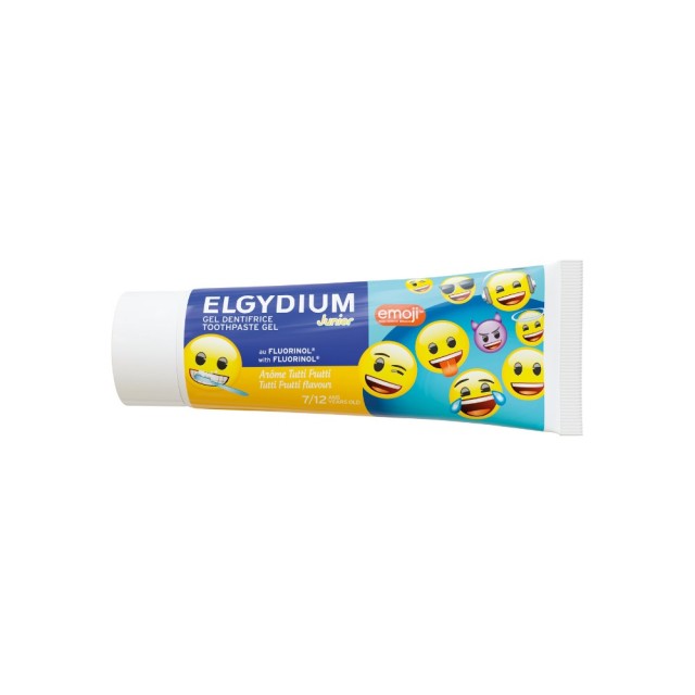 Elgydium Junior Emoji Toothpaste Tutti Frutti 50ml (Παιδική Οδοντόκρεμα με Γεύση Φρούτων 7-12 Ετών)