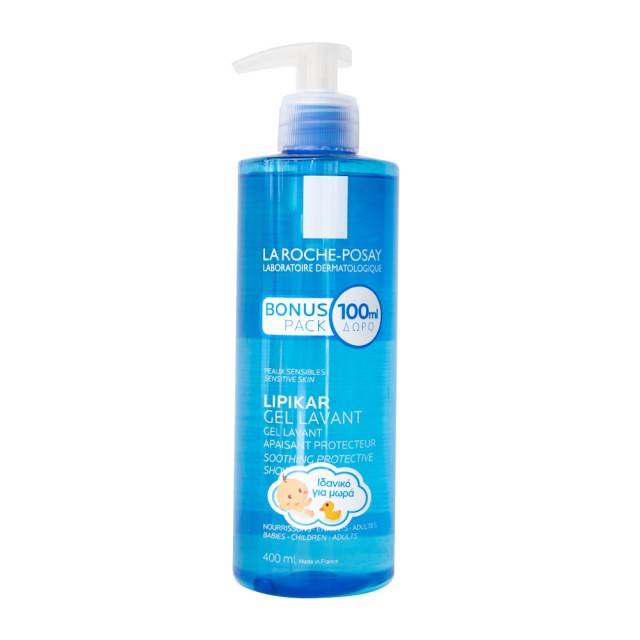 La Roche Posay Lipikar Soothing Protective Shower Gel 400ml (Καθαριστικό Τζελ Προσώπου & Σώματος για