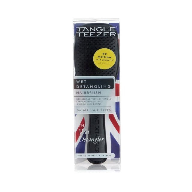 Tangle Teezer The Wet Detangler Hairbrush Black (Βούρτσα για Βρεγμένα Μαλλιά Μαύρη)