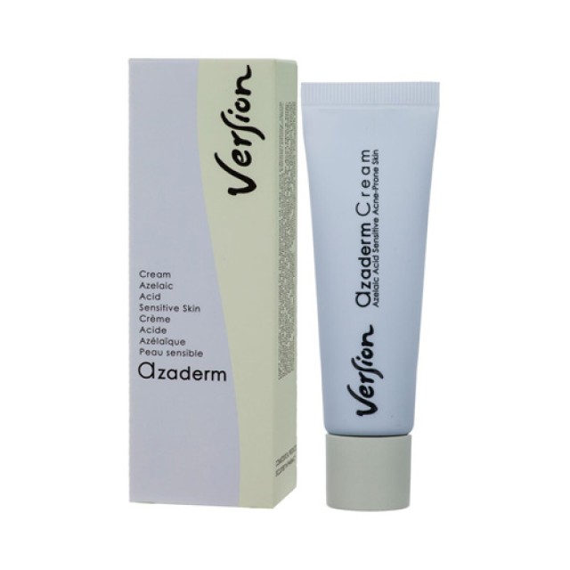 Version Azaderm Cream 30ml (Ενυδατική Κρέμα για Λιπαρά ή με Τάση Ακμής Επιδερμίδες)