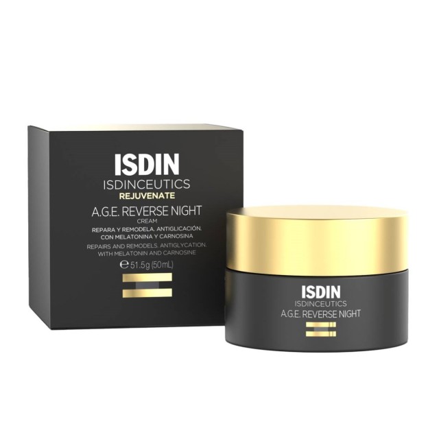 Isdin Age Reverse Night Repair Cream 50ml (Κρέμα Νύχτας για Επανόρθωση)