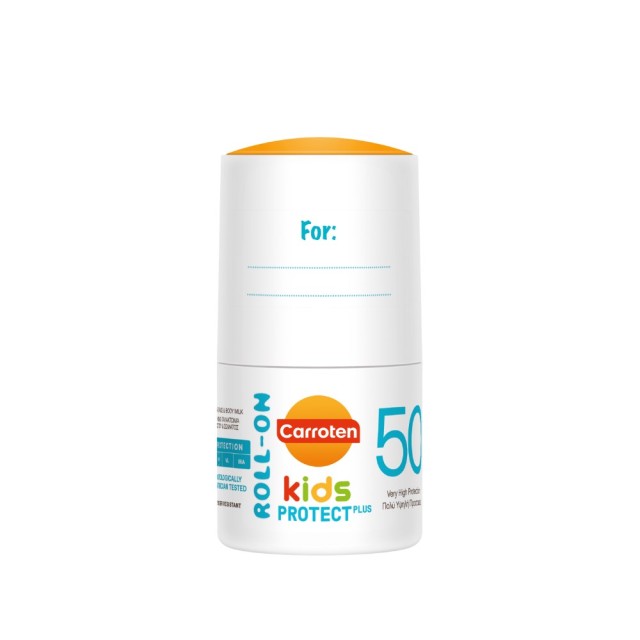 Carroten Kids Protect Plus Roll-on 4D Protection SPF50+ 50ml (Παιδικό Αντηλιακό Γαλάκτωμα Roll-on για Πρόσωπο & Σώμα)