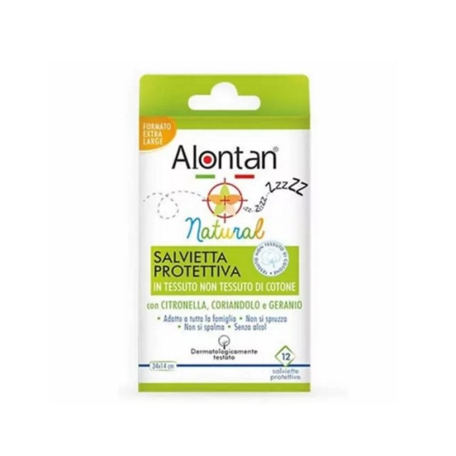 Alontan Repellent Wipes 12τεμ (Eντομοαπωθητικά Μαντηλάκια)