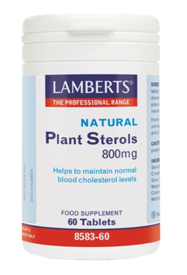 Lamberts Plant Steroles 800mg 60tab (Φυτικές Στερόλες - Μείωση της Χοληστερόλης)