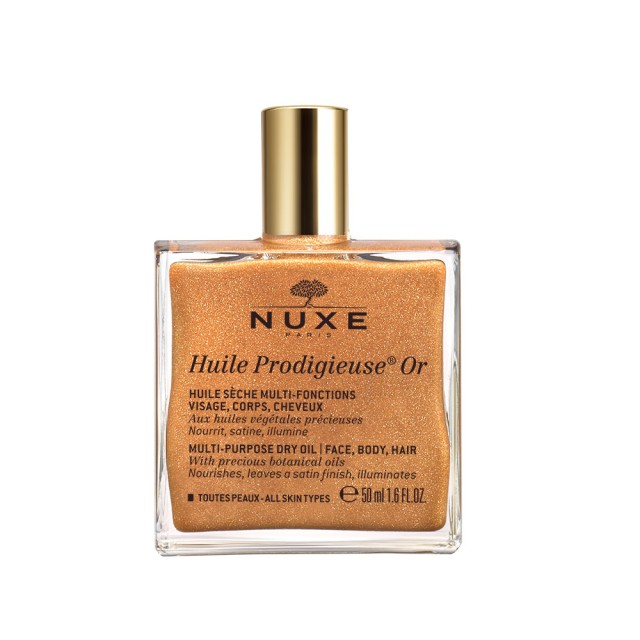 Nuxe Huile Prodigieuse OR 50ml (Ιριδίζον Ξηρό λάδι για Πρόσωπο-Σώμα-Μαλλιά)