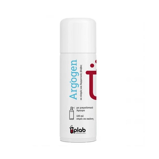Uplab Argogen Spray 125ml (Σπρέι Ιοντικού Αργύρου σε Σκόνη για Θεραπεία & Επούλωση των Οξέων & Χρόνιων Τραυμάτων & Πληγών)