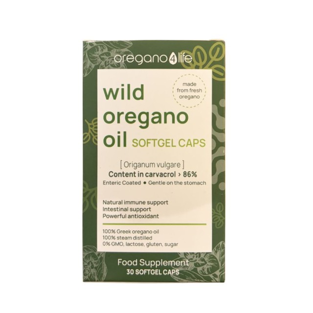 Oregano 4 Life Wild Oregano Oil 30caps (Συμπλήρωμα Διατροφής με Αιθέριο Έλαιο Ρίγανης)