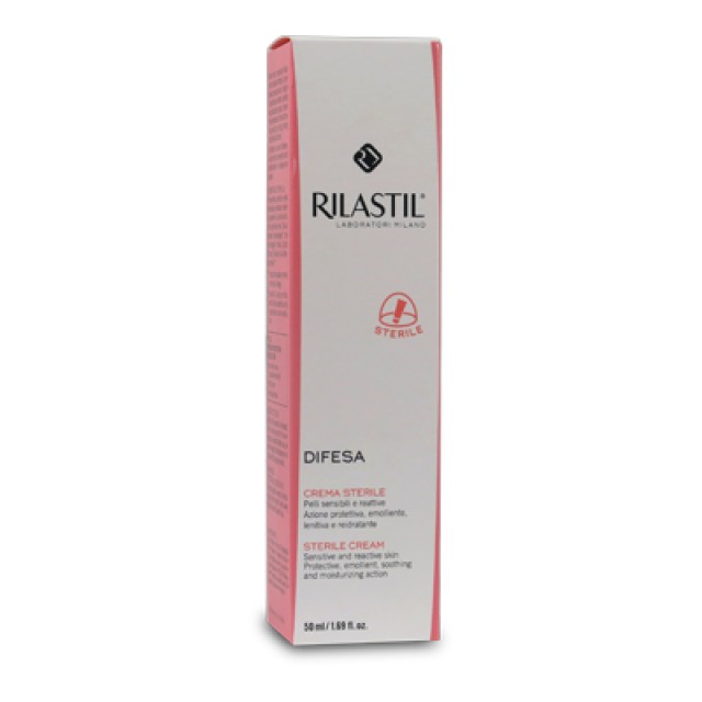 Rilastil Difesa Sterile Cream 50ml (Αποστειρωμένη Κρέμα για Ευαίσθητο & Αντιδραστικό Δέρμα) 