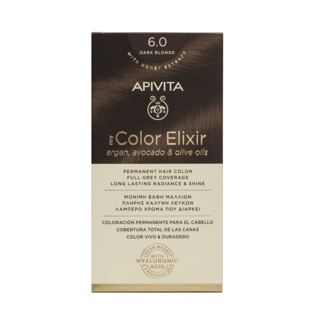 Apivita My Color Elixir N 6.0 (Βαφή Μαλλιών - Ξανθό Σκούρο Χρώμα)