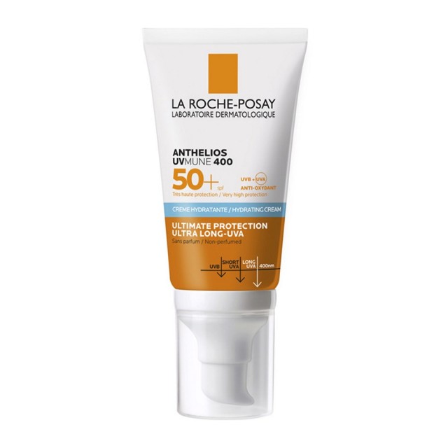 La Roche Posay Anthelios UVMUNE400 SPF50+ Hydrating Cream 50ml (Αντηλιακή Ενυδατική Κρέμα Προσώπου Χ