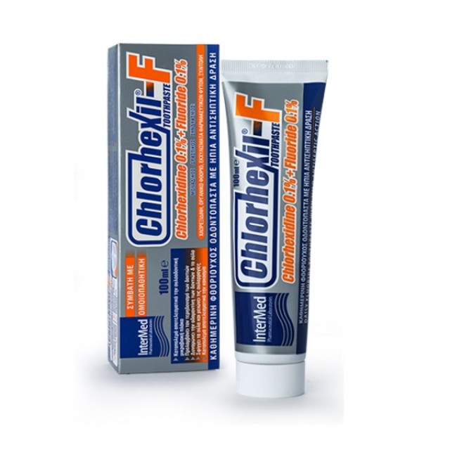 Chlorhexil F Toothpaste 100ml (Αντιβακτηριδιακή Φθοριούχος Οδοντόκρεμα)