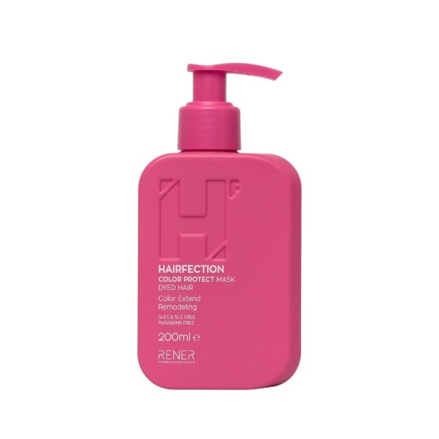 Hairfection Color Protect Mask Dyed Hair 200ml (Μάσκα Μαλλιών για Προστασία Χρώματος & Αναδόμηση)
