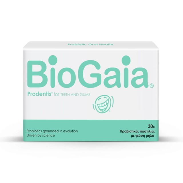 Biogaia Prodentis Apple 30tabs (Προβιοτικές Παστίλιες με Γεύση Μήλο για Παιδιά 4 Ετών+)