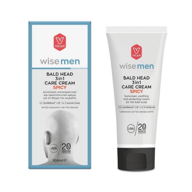 Vican Wise Men Bald Head 3in1 Care Cream SPF20 Spicy 100ml