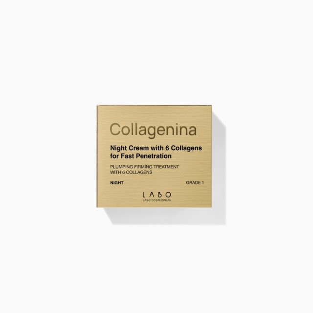 Collagenina Night Cream with 6 Collagen for Fast Penetration 50ml (Αγωγή Νυκτός για Αναπλήρωση Όγκου, Σύσφιξη & Ελαστικότητα - Βαθμός 1)