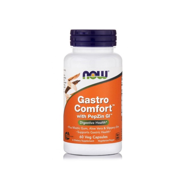 Now Foods Gastro Comfort 60caps (Συμπλήρωμα Διατροφής για την Υποστήριξη της Υγιούς Εσωτερικής Στοιβάδας του Στομάχου)