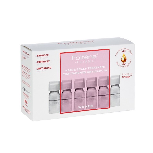 Foltene Hair & Scalp Treatment Women 12x6ml (Αγωγή Κατά της Τριχόπτωσης για Γυναίκες 12 Αμπούλες)