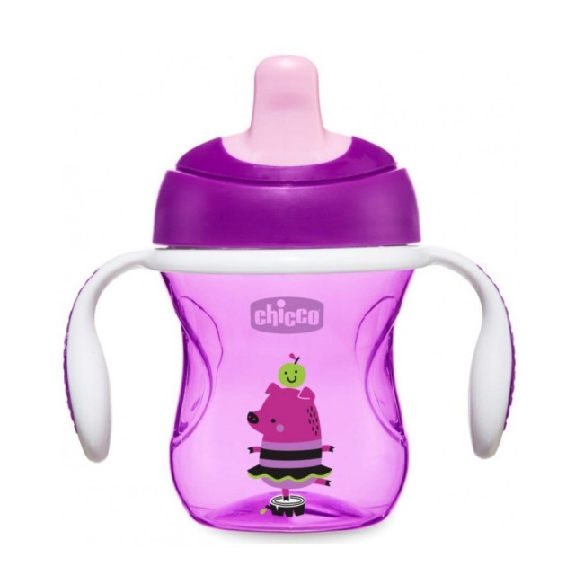 Chicco Training Cup Purple 06921-10 6m+ (Εκπαιδευτικό Κύπελλο Μωβ 6m+)