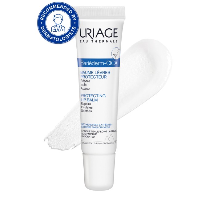 Uriage Bariederm Cica Protecting Lip Balm 15ml (Βάλσαμο για τα Σκασμένα Χείλη)