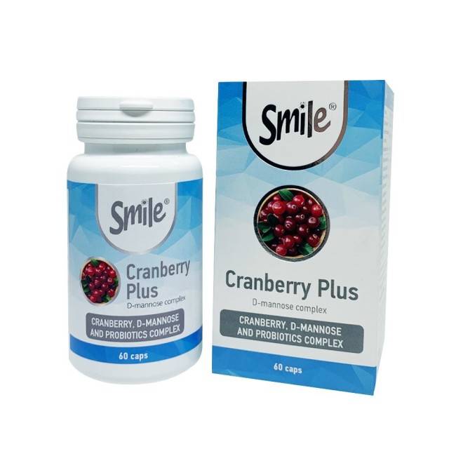 AM Health Smile Cranberry Plus 60caps (Συμπλήρωμα Διατροφής με Κράνμπερι, D-Mannose & Προβιοτικά)