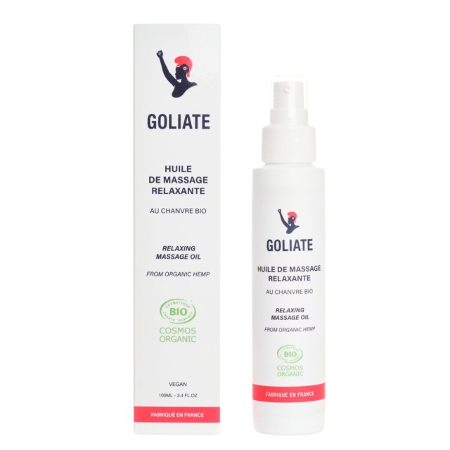 Goliate Glowing Massage Oil 100ml (Βιολογικό Λάδι Μασάζ με Κάνναβη & Αιθέρια Έλαια)